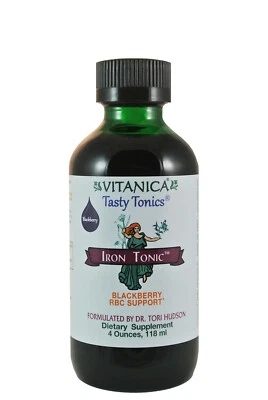 Vitanica Iron Tonic, Liquid Iron Supplement, Vegan, 4 Ounce Foto 1 de 2