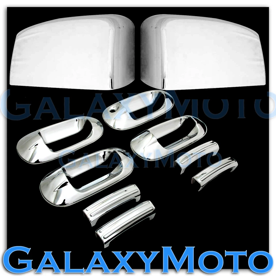 03-06 Ford Expedition Medio Espejo Superior Cromo + Cubierta de Manija de 4 Puertas Sin Cerradura PSG Foto 1 de 1