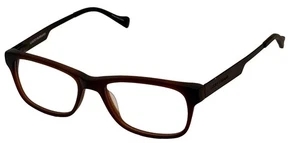 Lucky Big Kids Ophthalmic Matte Brown Soft Rectangle Plastic Frame D807. 48mm - Picture 1 of 16