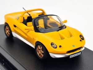 Maxicar 1/43 Lotus Elise 49 Sports Car Yellow / White Diecast Scale Model Car - Picture 1 of 8