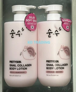 (2er Pack) PRETTYSKIN Moisturizing SNAIL COLLAGEN BODY LOTION 750ml Made in Korea - Bild 1 von 4