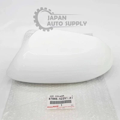 OEM ПОДЛИННЫЙ TOYOTA 20-25 COROLLA БЕЛЫЙ 040 ЛЕВОЕ ЗЕРКАЛО КРЫШКА 87945-52251-A1 - Изображение 1 из 4