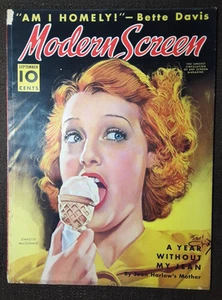 1938 MODERN SCREEN Magazine~BETTE DAVIS~Algiers~SPAWN/NORTH~Jeanette MacDonald - Picture 1 of 20