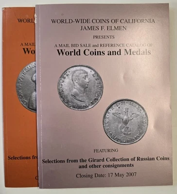 World Wide Coins of California 2007 Catalog Girard Collection of Russian Coins - Image 1 of 4