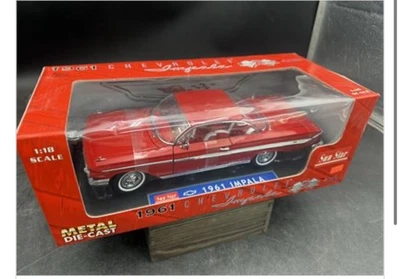Chevrolet Impala SS 409 1961 rojo escala 1/18 diecast Sun Star modelo de coche en muy buena condición Foto 1 de 4