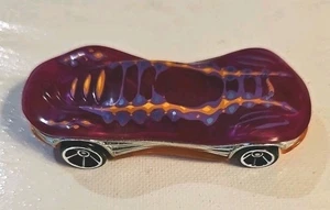 2014 HOT WHEELS CLEAR SPEEDER PURPLE 1:64 DIECAST 3" CAR W/ ORANGE & BLUE - Picture 1 of 7