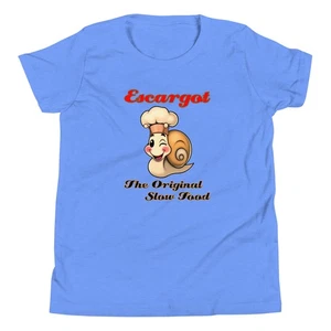 Camiseta Escargot Juvenil Slow Food Cocina Francesa Caracoles Gourmet Gastropod - Imagen 1 de 7