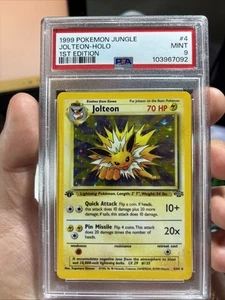1999 Pokemon Jungle 1st Edition Jolteon Holo #4 PSA 9 - Picture 1 of 2