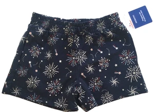 Girl's Shorts Medium Sz 7-8 100% Cotton FIREWORKS Brand New with Tags - Picture 1 of 6