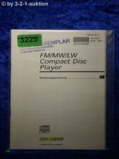Sony Bedienungsanleitung CDX C5850R CD Player (#3225)