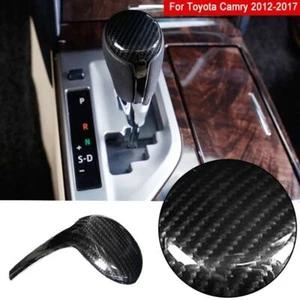 For Toyota Camry 12-17 ABS Carbon Style Interior Gear Shift Knob Head Cover Trim - Picture 1 of 8