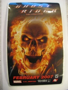 Marvel Ghost Rider The Video Game February 2007 Launch Sticker Card - Picture 1 of 2