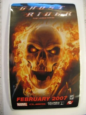 Marvel Ghost Rider The Video Game February 2007 Launch Sticker Card - Image 1 of 2