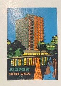 Hotel old luggage label SIOFOK Hungary - Bild 1 von 2