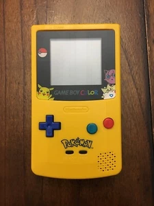 Gameboy Color Pokemon Pikachu Nintendo System Blue & Yellow Game Boy GBC - Picture 1 of 4