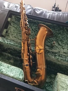 Rare 1950s Era RAMPONE & CAZZANI gold plated over brass tenor sax. Circa 1950s - Picture 1 of 17
