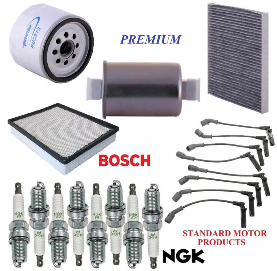 Kit de afinación filtros bujías para Chevrolet Avalanche 2500 V8 8,1 L 2003-2004 Foto 1 de 1