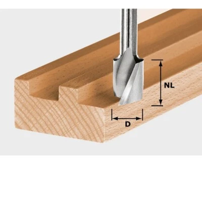 FESTOOL Spiralnutfräser Nutfräser Fräser HS Spi S8 D6/21 Stahl Holz 490944 - Bild 1 von 4