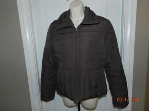 Kenneth Cole Reaction Womens Jacket Coat Size M MED Brown Down Feather Filled - Picture 1 of 3
