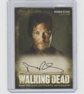 WALKING DEAD SEASON 3 PT 1 NORMAN REEDUS/DARYL DIXON AUTOGRAPH CARD #A2 - Picture 1 of 2