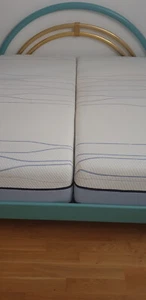 Schlafzimmerbett mit Matratzen - Bild 1 von 8