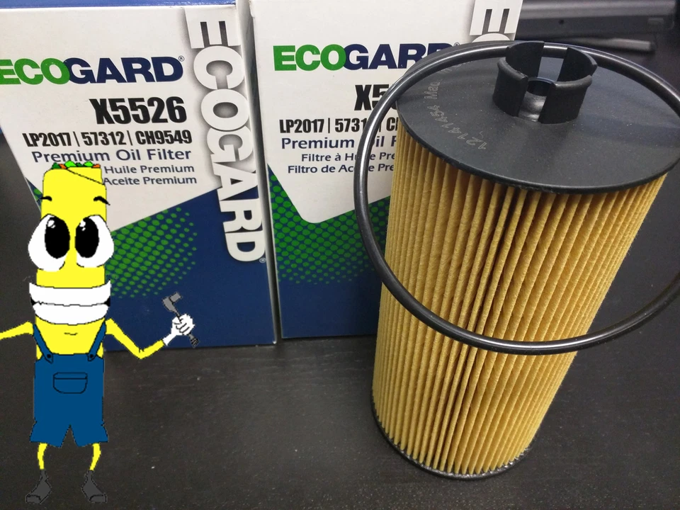 Filtro de aceite premium para Ford F-350 Super Duty 6,0 L diésel 2003-2007 paquete 2 Foto 1 de 4