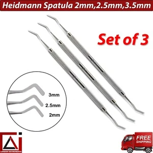Heidemann Spatulas For Composite Placement & Contouring Plastic Filling Set of 3 - Picture 1 of 5
