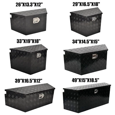 Ящик для инструментов язык для хранения прицепа кузова пикапа 26 29 33 34 39 49 дюймов алюминиевый - Изображение 1 из 4