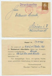87704 - Frankatura mieszana znaczek pocztowy/stempel wolnostojący - Plauen 18.10.1929 - Zdjęcie 1 z 1
