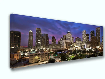 BEST OF CANVAS Houston Texas City Skyline Canvas Print Art Home Decor Wall Art