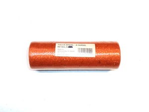Orange Glitter Mesh Tulle Craft Ribbon Spool 6 Yards 6" - Picture 1 of 3