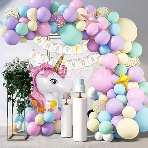 Unicorn Balloon Arch Set Garland Birthday Party Wedding Vintage Macaron Decor - Picture 1 of 73