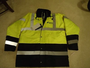 PORTWEST HI-VIS YELLOW CONTRAST TAPE BOMBER JACKET SIZE XXL - IMERYS OILFIELD - Picture 1 of 12