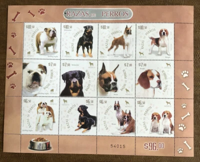 Лист марок Мексики Sc 2567 как новые без наклеек и следов - Изображение 1 из 2