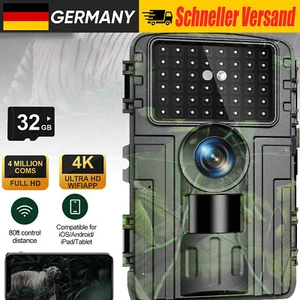 Wildkamera, 4K Video Wildtierkamera, 60MP Full HD WLAN mit Handyübertragung APP - Bild 1 von 16