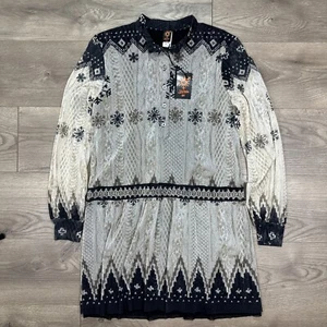 Nuevo con etiquetas Vestido Jean Paul Gaultier Soleil Gris Azul Malla Transparente Hecho en Italia Talla Mediana - Imagen 1 de 12