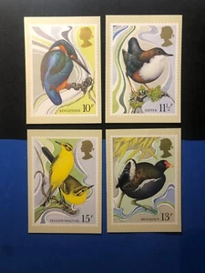 Stamp Great Britain PHQ Cards Set 1980 Centenary Wild Bird Protection Act - Picture 1 of 2
