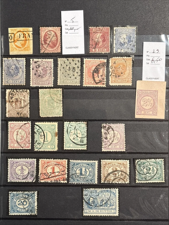 Timbres Pays Bas, depuis les premiers classiques oblitérés - Photo 1/4