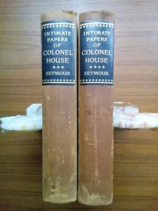 2 Volume 1928 Intimate Papers of Colonel House - Charles Seymour - Leather Spine - Picture 1 of 6