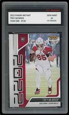 TREY MCBRIDE 2022 PANINI INSTANT 1ST GRADED 10 YEAR ONE ROOKIE CARD RC CARDINALS