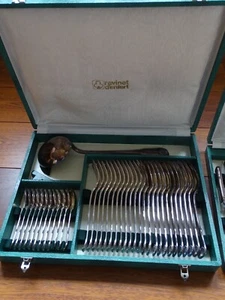 RAVINET D'ENFERT ANCIENNE MENAGERE  61 PCS métal argenté MODELE COQUILLE - Imagen 1 de 24