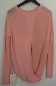 SUÉTER LULULEMON BRING IT BACKBEND COMO NUEVO ROSA Boolux Cachemira Mezcla 12 Nuevo con etiquetas - Imagen 1 de 3