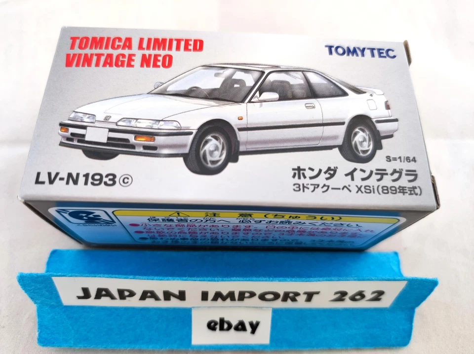 Tomica Limited Vintage Neo Lv-n193c 1/64 Honda Integra 3door Coupe XSi 1989 WH