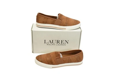Zapatos Lauren Ralph Lauren para mujer talla 6 tostados sin cordones imitación paja JINNY-SK-VLC Foto 1 de 4