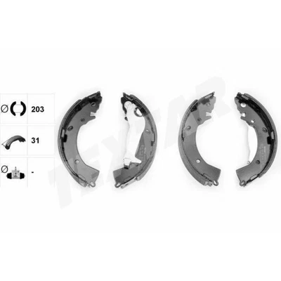 TEXTAR Bremsbackensatz Bremsbacken hinten für Hyundai Getz TB KIA Rio IV FB - Bild 1 von 2