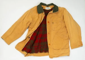 Chaqueta de campo forrada con edredón de lona azul frijol LL de colección de los 90 para mujer talla M - Imagen 1 de 13