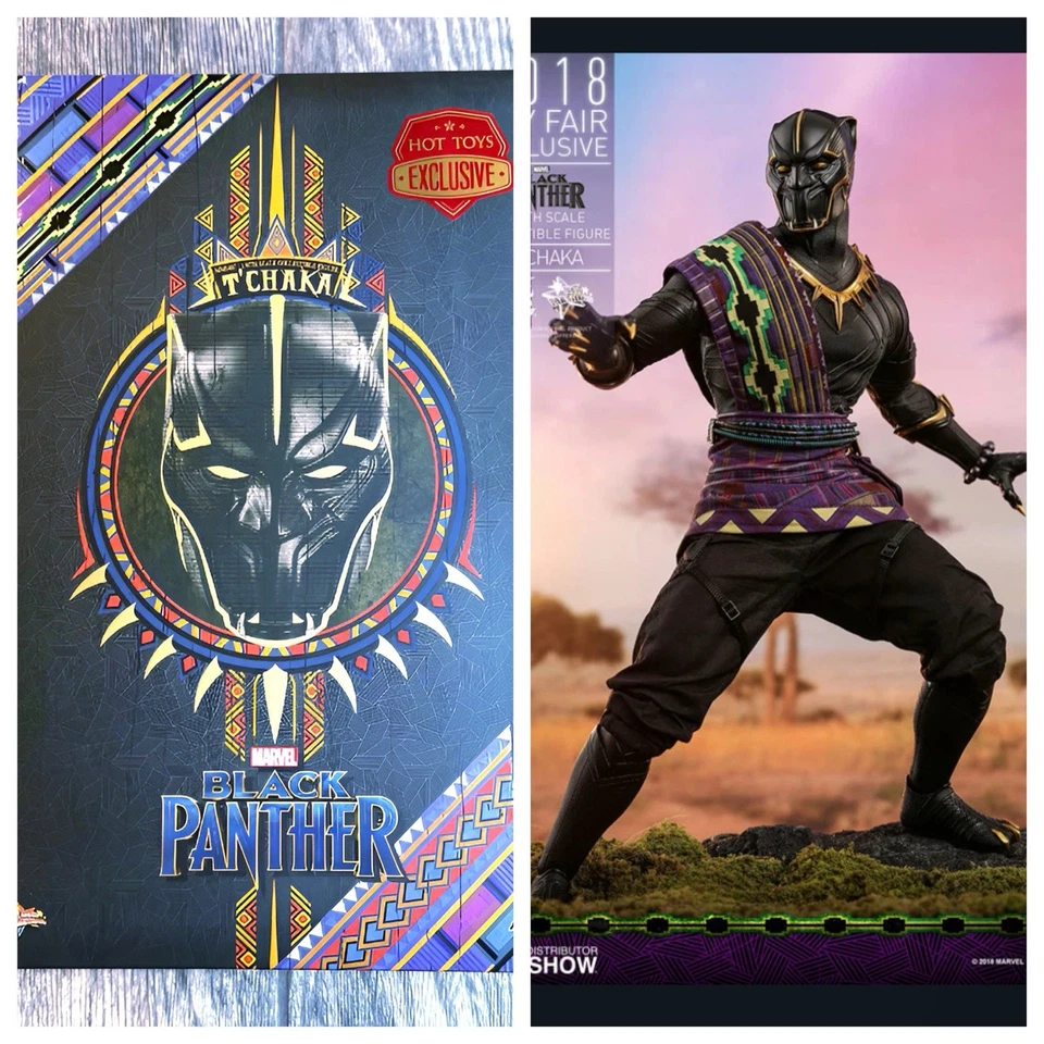 SIDESHOW 热销玩具 雕像 黑色 PANTHER T'CHAKA 1:6 六 可收藏 — 第 1/4 张图片