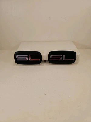 New Lot Of 2 CHEVROLET SL SIDE PILLAR DOOR BADGE For C1500 K1500 Pickup Suburban - Image 1 of 3