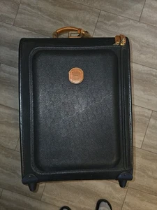Bric's Italian Suitcase, Black And Brown Leather, Everything Works And Zips - Picture 1 of 8