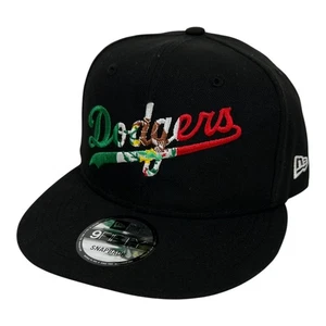 Los Angeles Dodgers New Era Snapback Hat Mexico Flag Spell Out Black - Picture 1 of 10